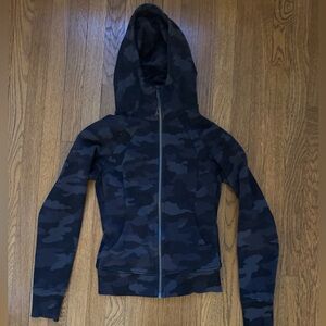 lululemon athletica Black and Gray Camouflage Utility Jacket